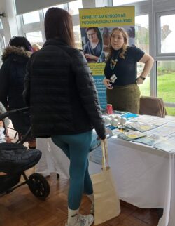 Customers being served at a Money Advice event.