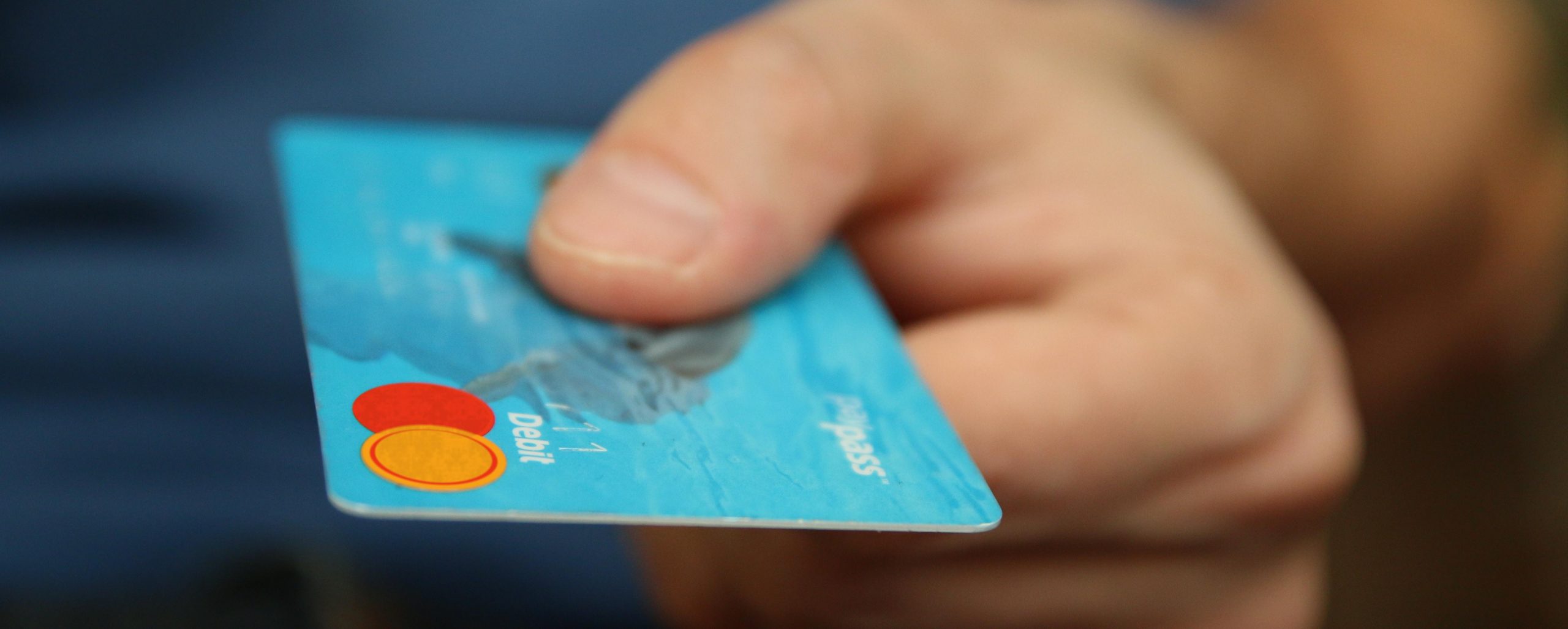 Photo of a debit card - From Pexels website
